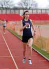 Isabella Murray (Team Newcastle) winning the 1500 metres, Gateshead Open.